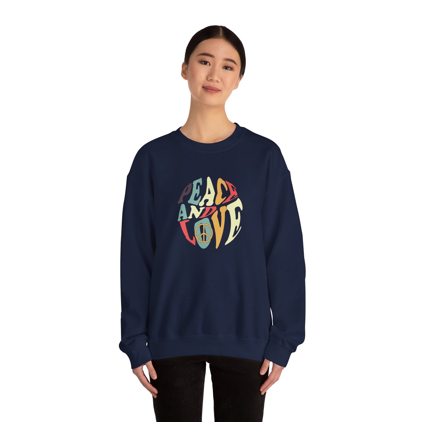 Peace and Love Design Sweatshirt