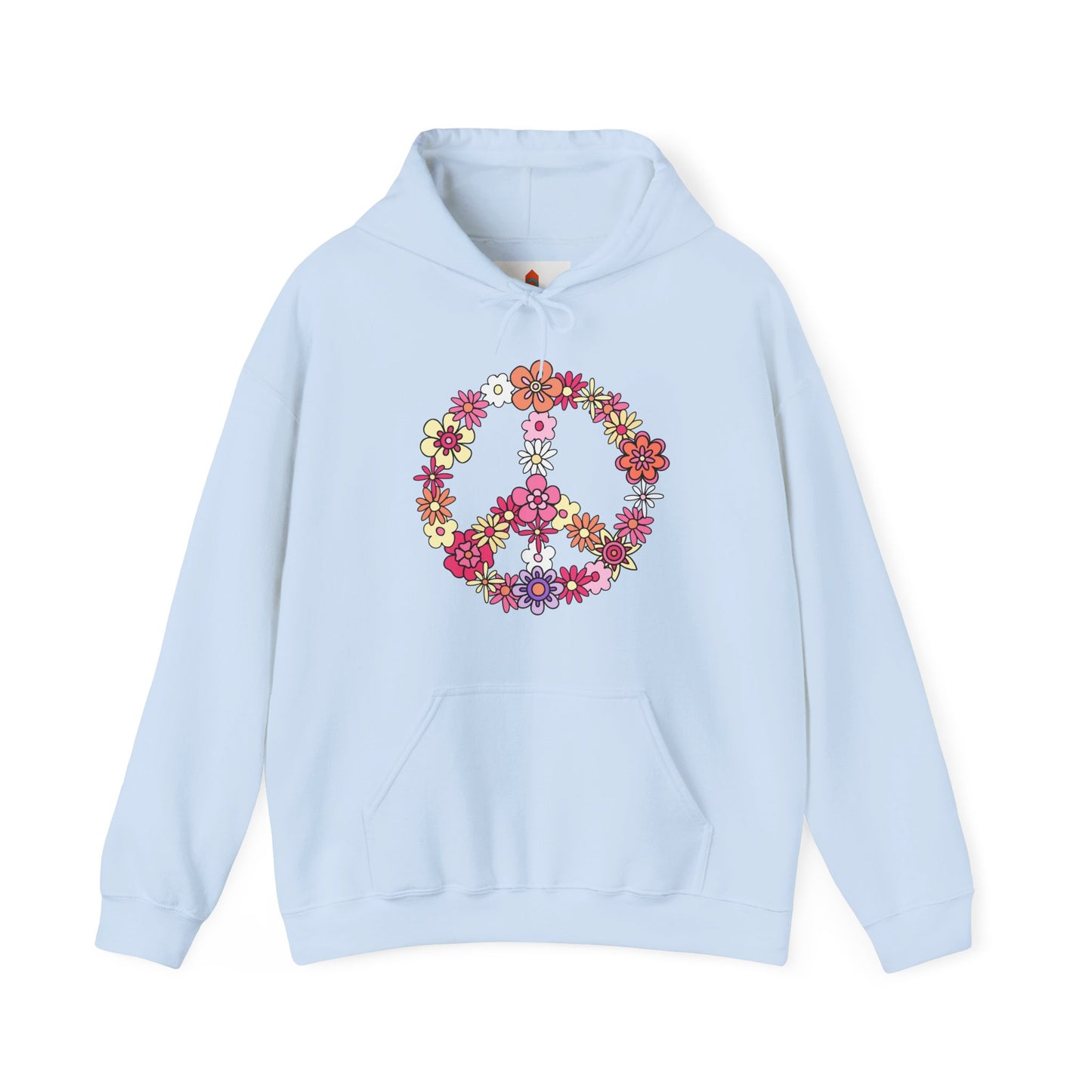 Peace Sign made from Flowers Hoodie