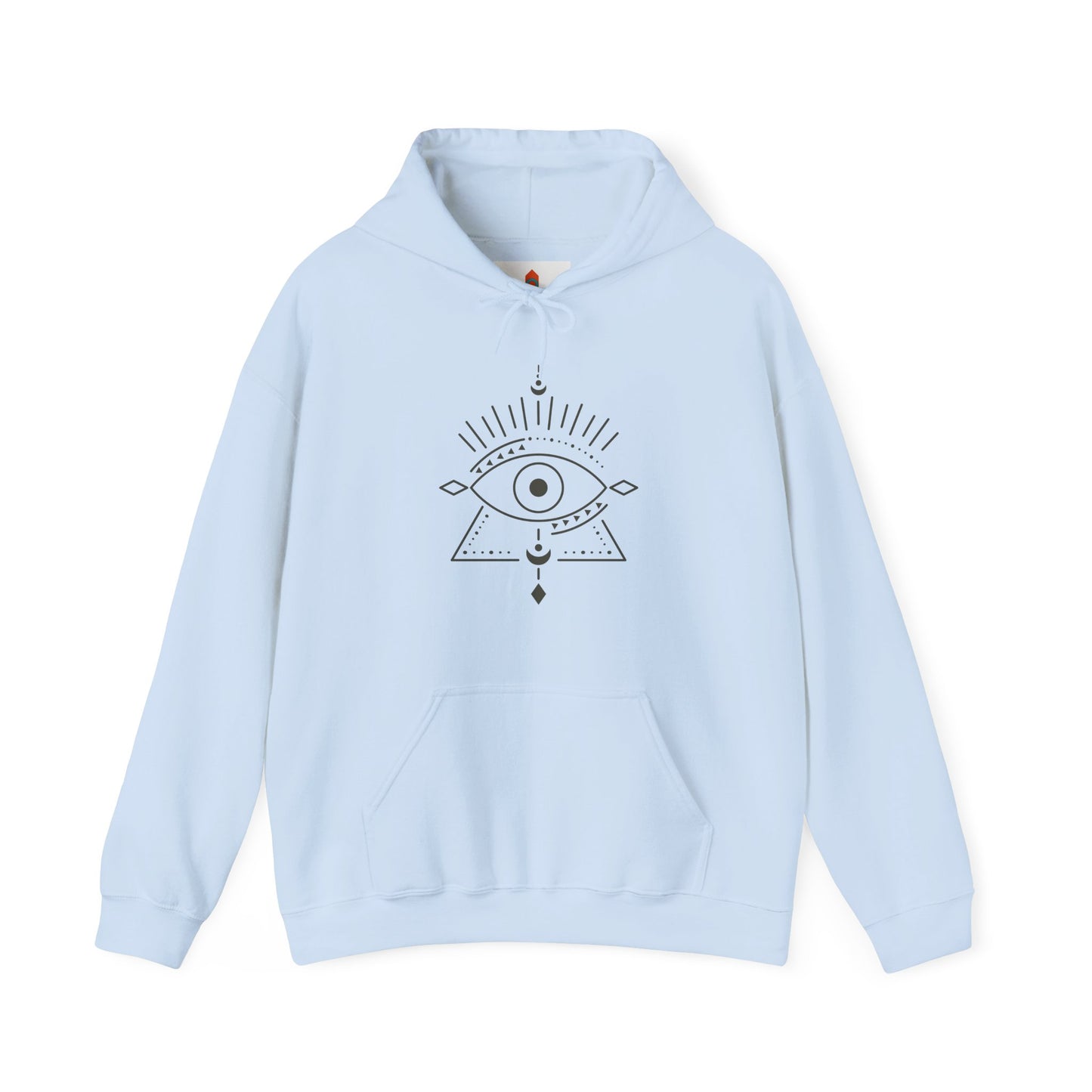 Pyramid and Evil Eye Design Hoodie