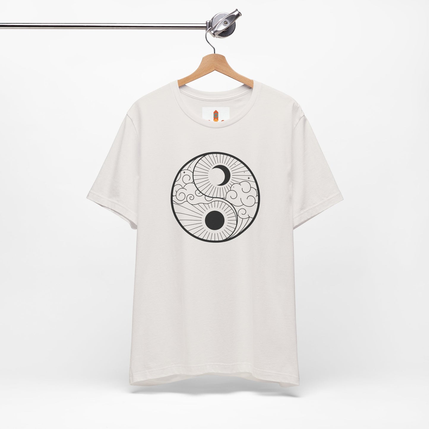 Yin Yang Sun and Moon Design T-shirt