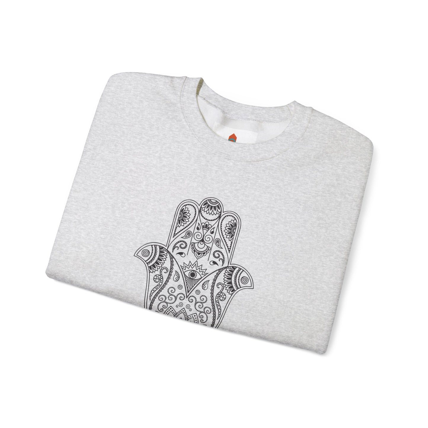 Lotus Flower Hamsa Hand Sweatshirt