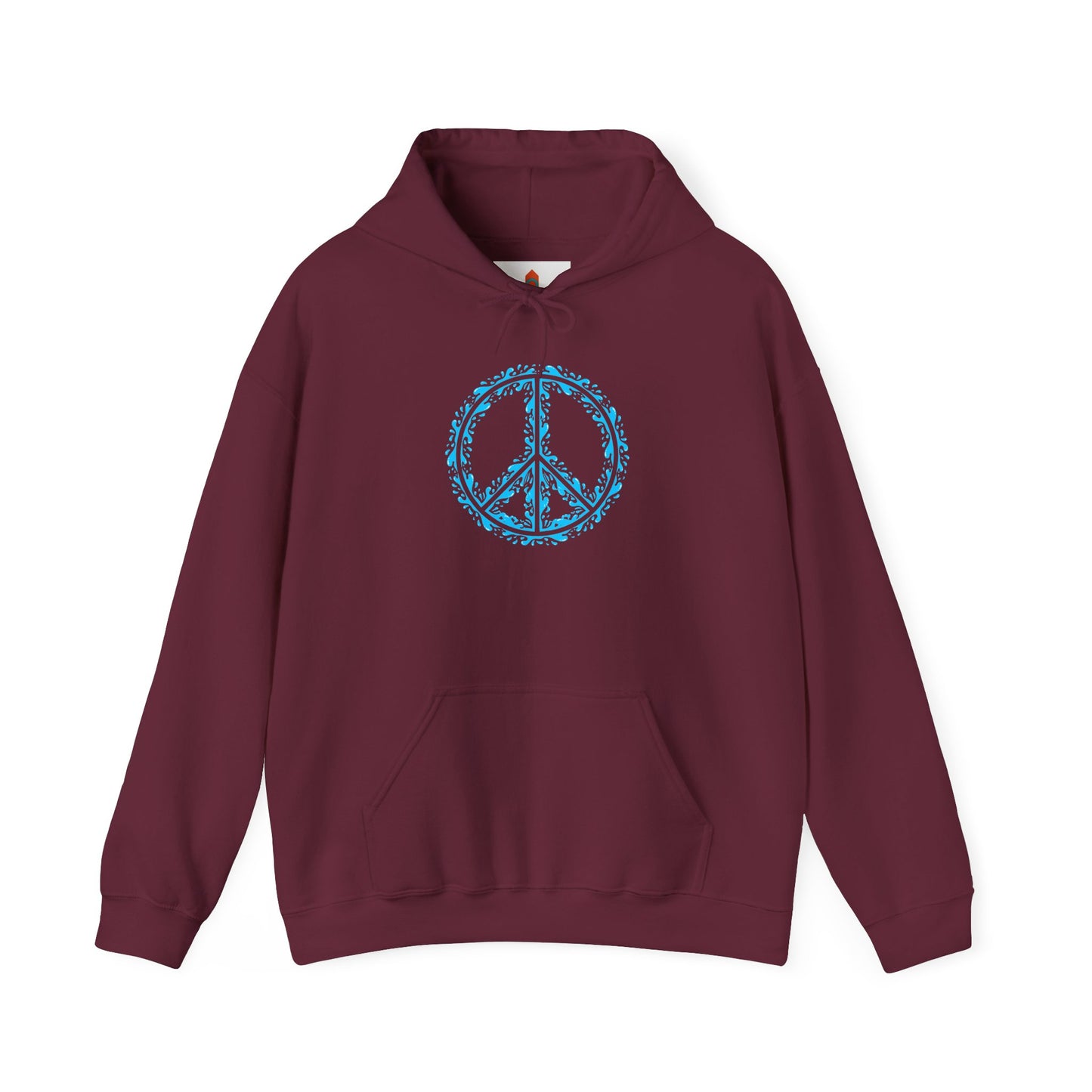 Peace Sign with Water Design Hoodie