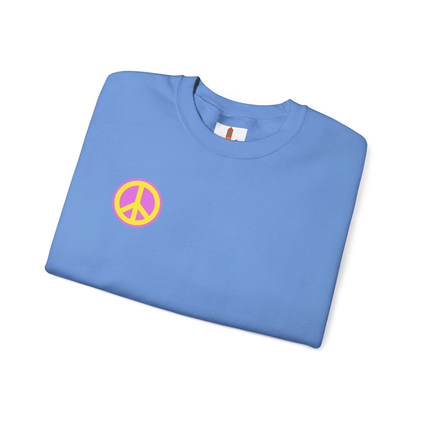 Yellow and Purple Peace Sign Sweatshirt