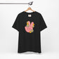Peace Hand Sign with Flowers T-shirt