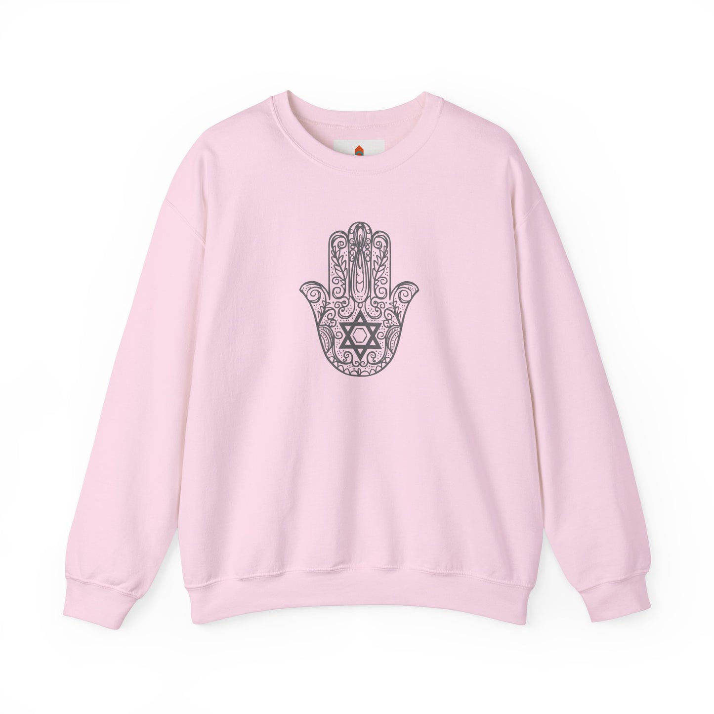 Intricate Hamsa Hand with Star of David Sweatshirt