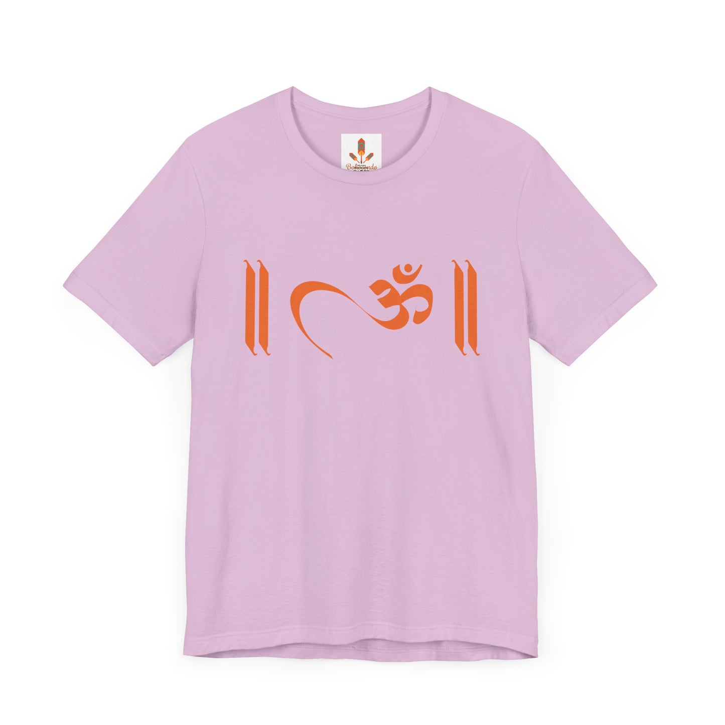 Om Written in Orange T-shirt