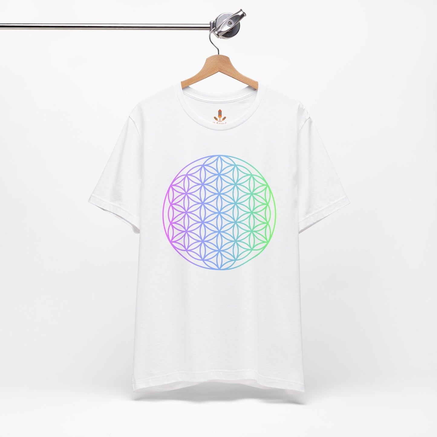 Blue and Green Flower of Life T-shirt