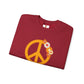 Peace Sign with Flowers Sweatshirt