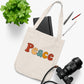 Peace Organic Canvas Tote Bag