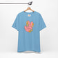 Peace Hand Sign with Flowers T-shirt