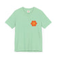 Peace Sign in Orange Flower T-shirt
