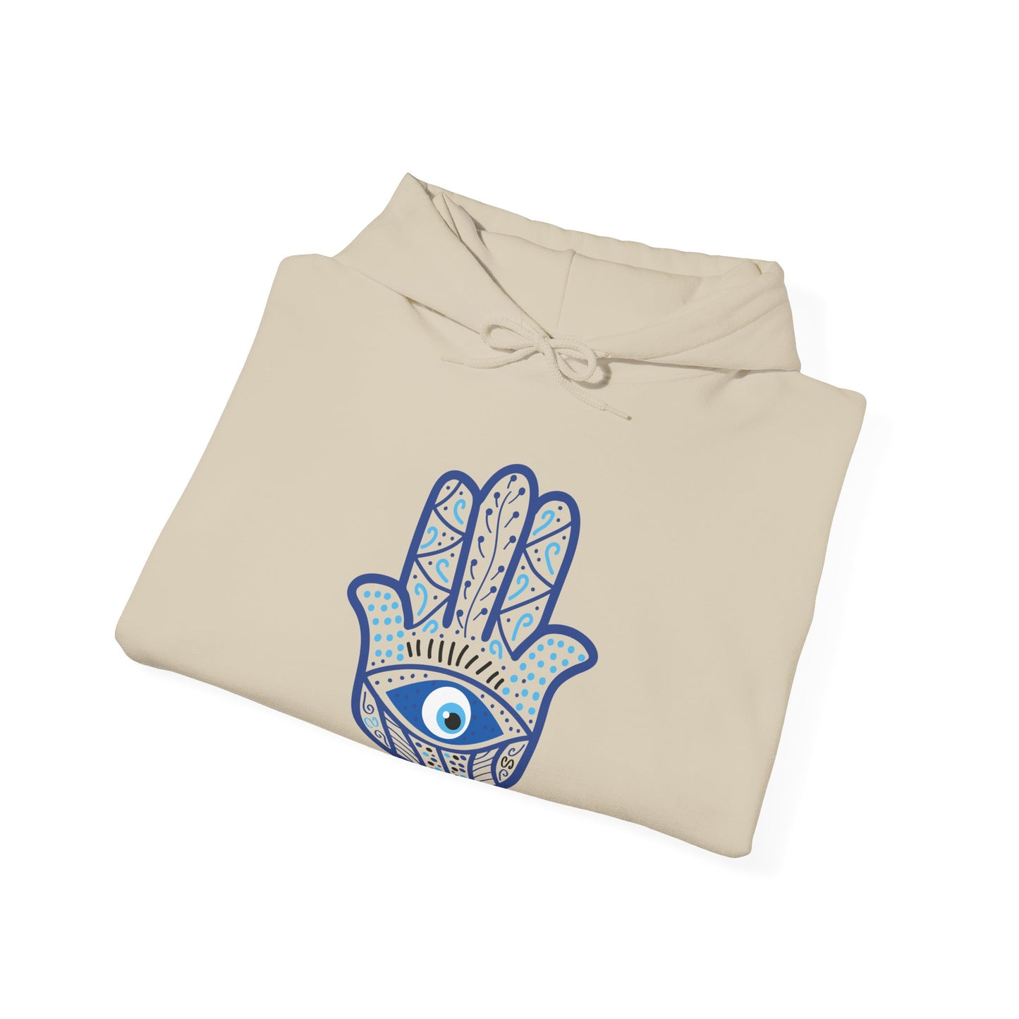 Hamsa Hand with Blue Eye Hoodie