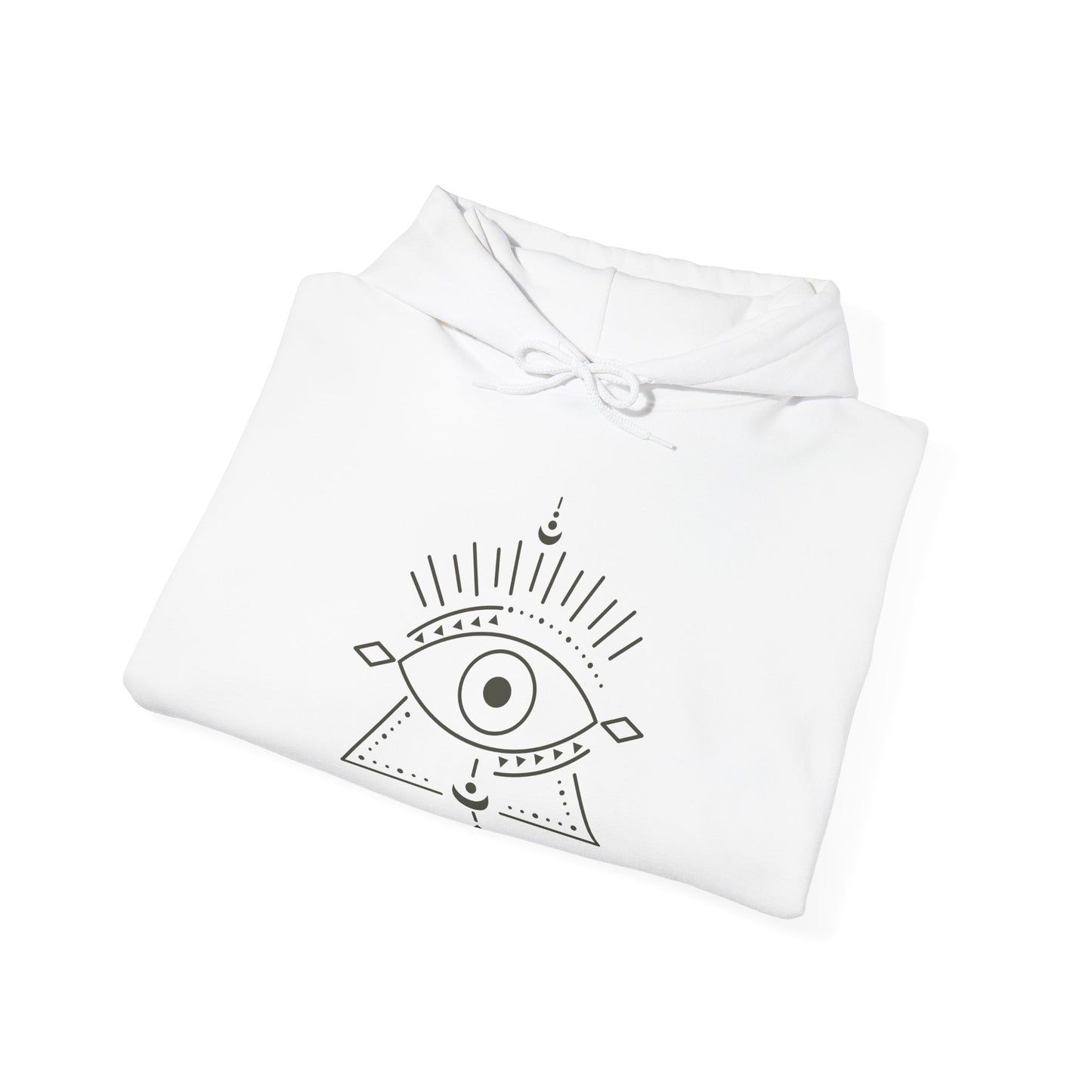 Pyramid and Evil Eye Design Hoodie