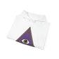 White Evil Eye and Pyramid Hoodie
