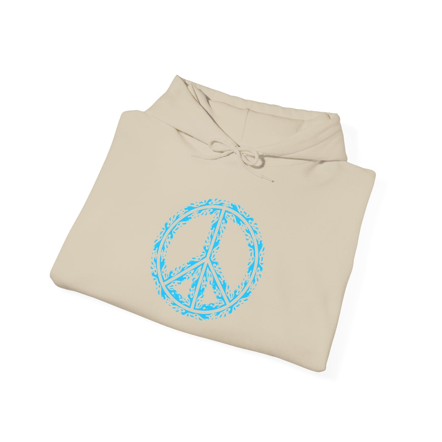 Peace Sign with Water Design Hoodie