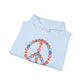 Peace Sign made of Flowers Hoodie