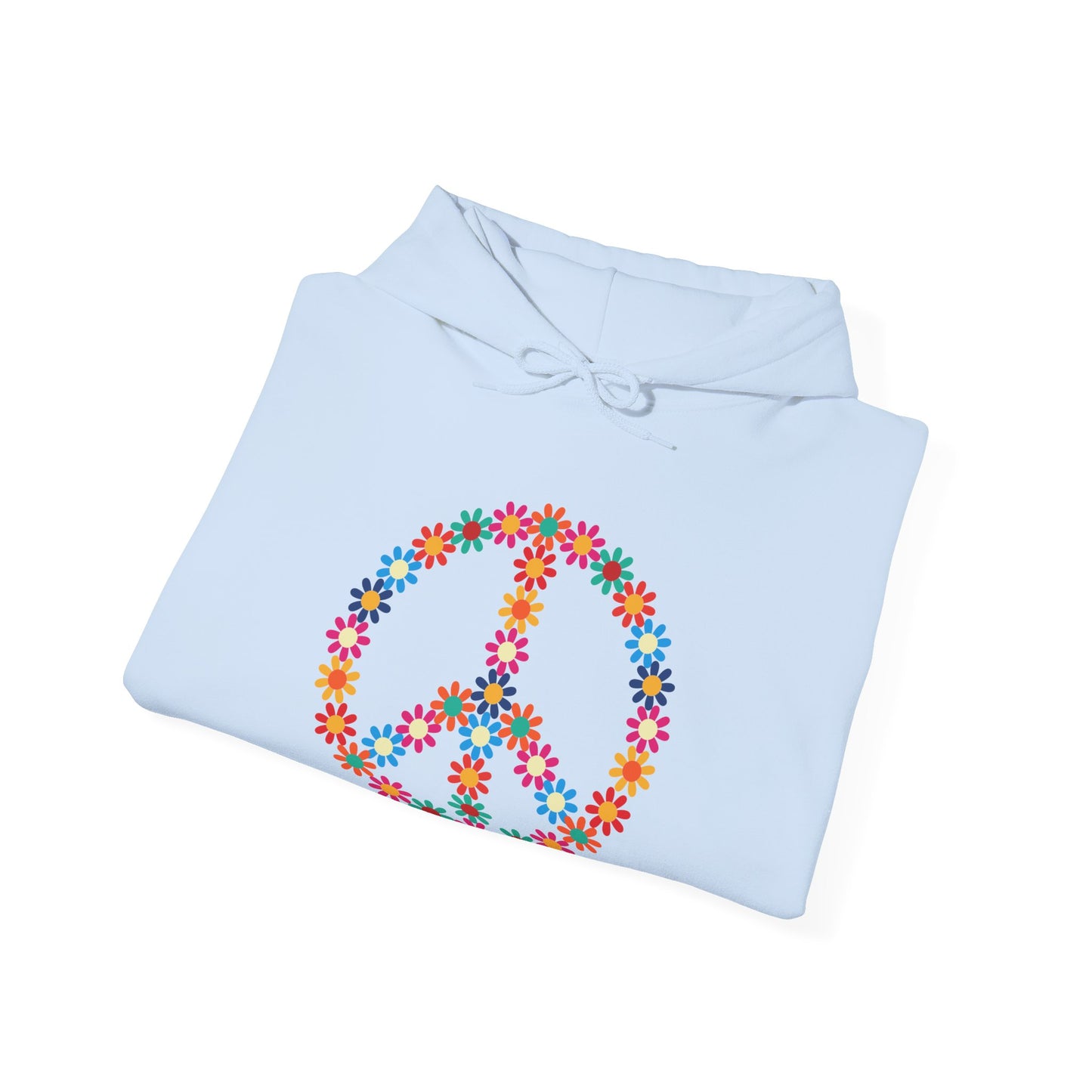 Peace Sign made of Flowers Hoodie