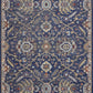 Royal Blue Machine Woven Traditional Indoor Area Rug