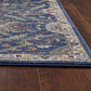 Royal Blue Machine Woven Traditional Indoor Area Rug