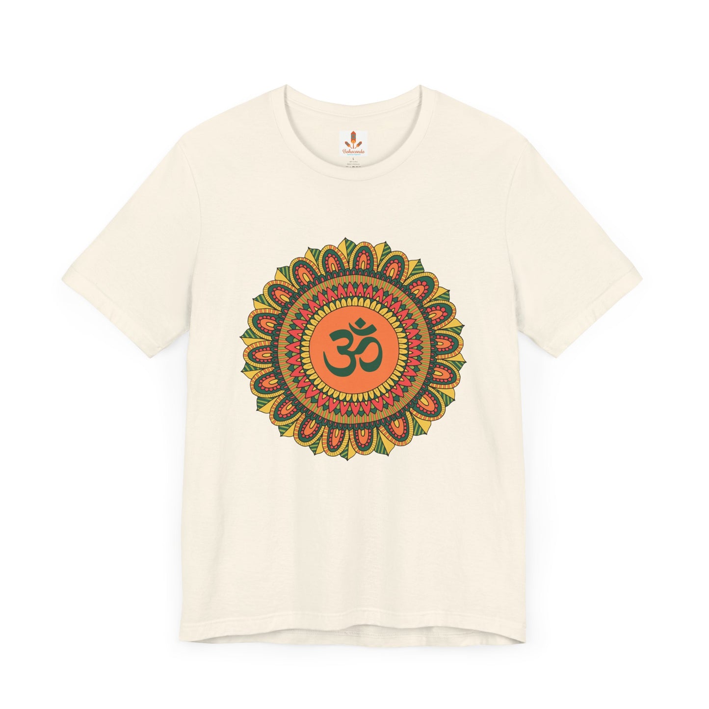 Om Multicolor Mandala T-shirt