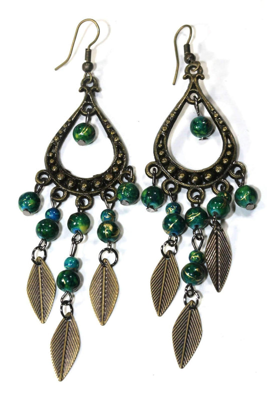 Free Spirit Leaf Dangler Earrings