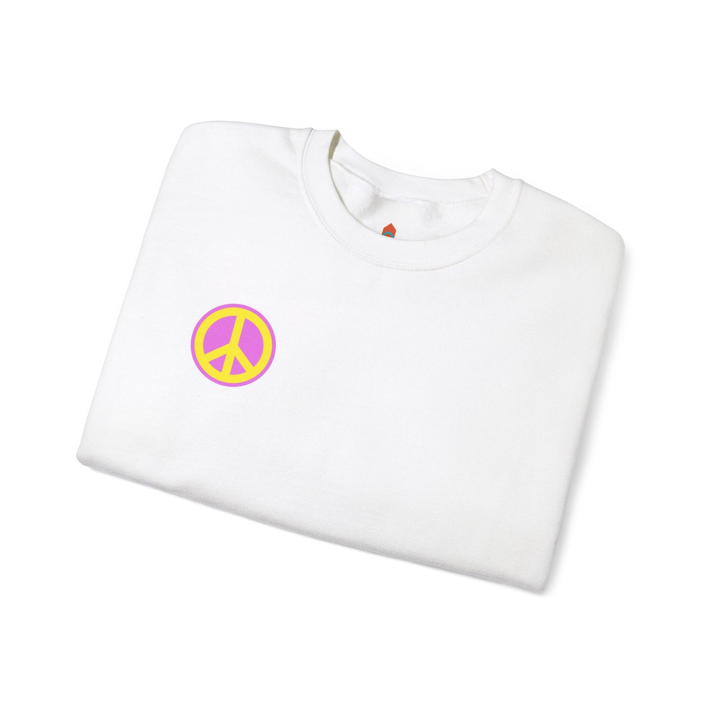 Yellow and Purple Peace Sign Sweatshirt