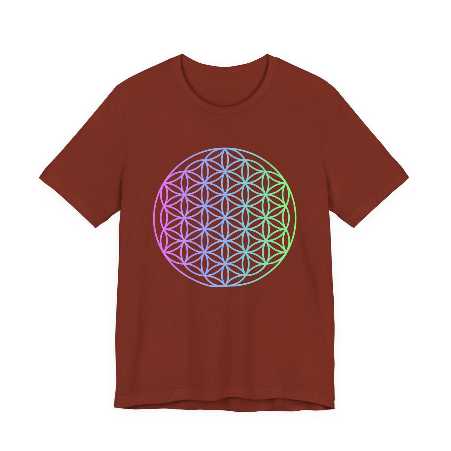 Blue and Green Flower of Life T-shirt (NEW)