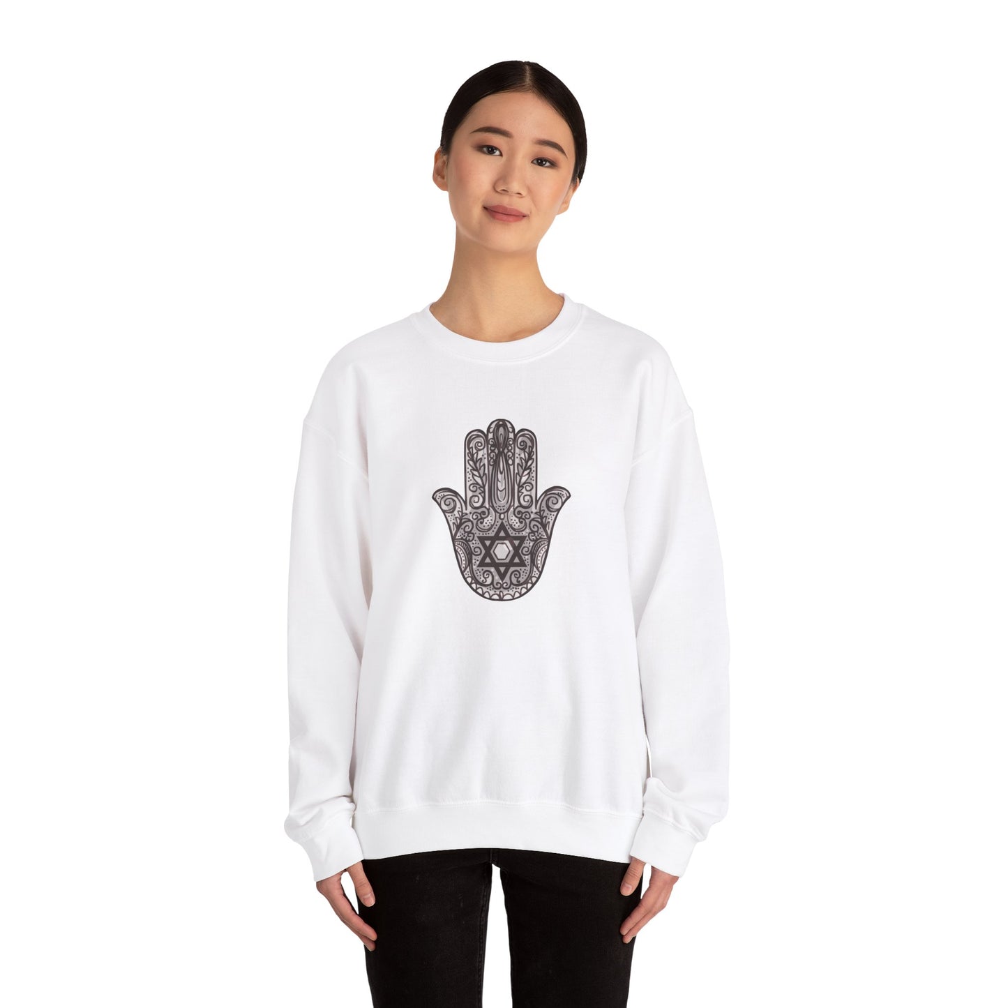 Beautiful Hamsa Hand with Star Sweatshirt