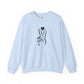 Peace Hand Sign with Heart Sweatshirt