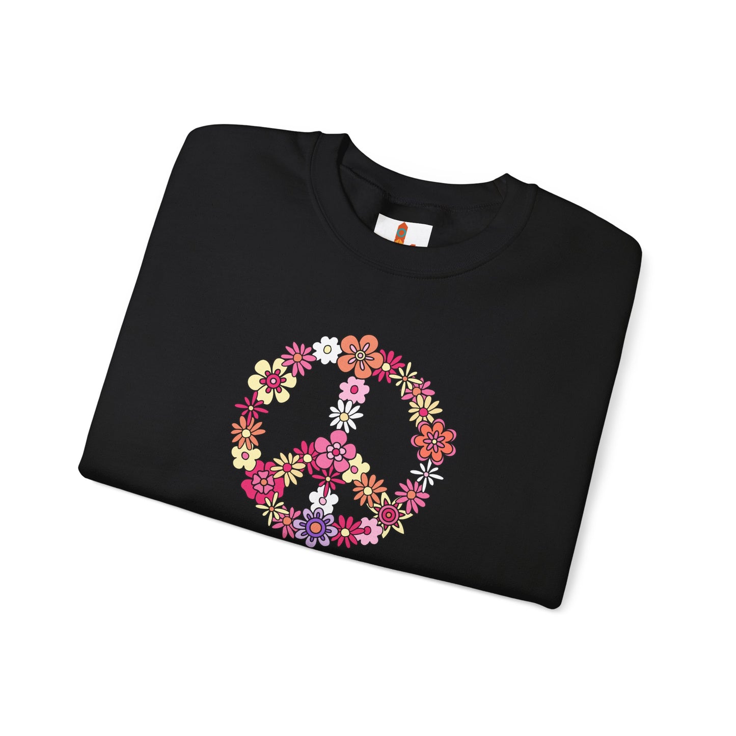 Peace Sign made from Flowers Sweatshirt