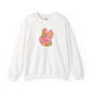 Peace Hand Sign with Flowers Sweatshirt