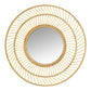 Boho Woven Wicker Wall Mirror