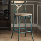 Antique Sky Oak Wooden Bar Chair