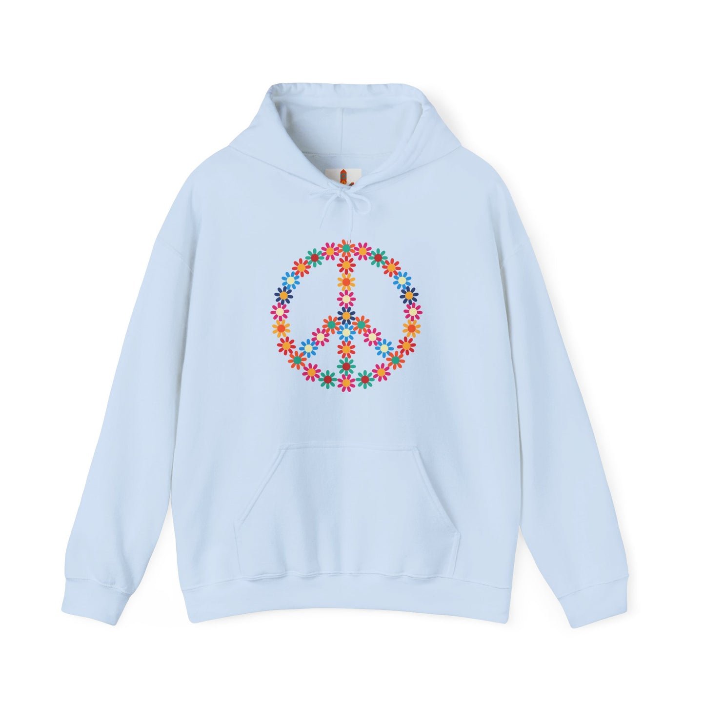 Peace Sign made of Flowers Hoodie
