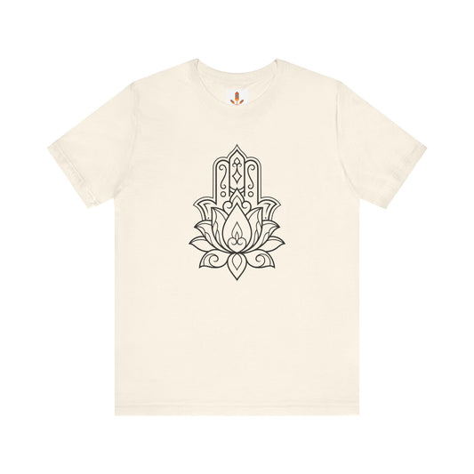 Hamsa Lotus Design T-shirt