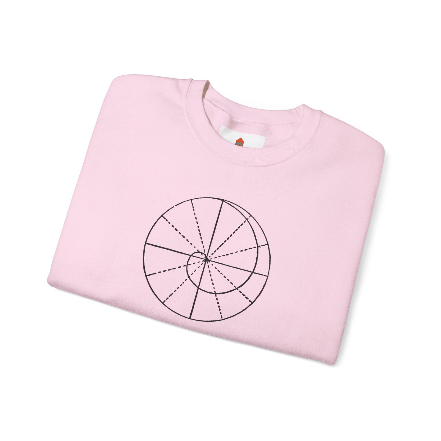 Spiral of Life in Circle Drawing Sweatshirt