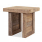 Solid Wood Butcher Block Style End or Side Table