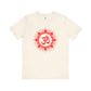Red Om Lotus Design T-shirt