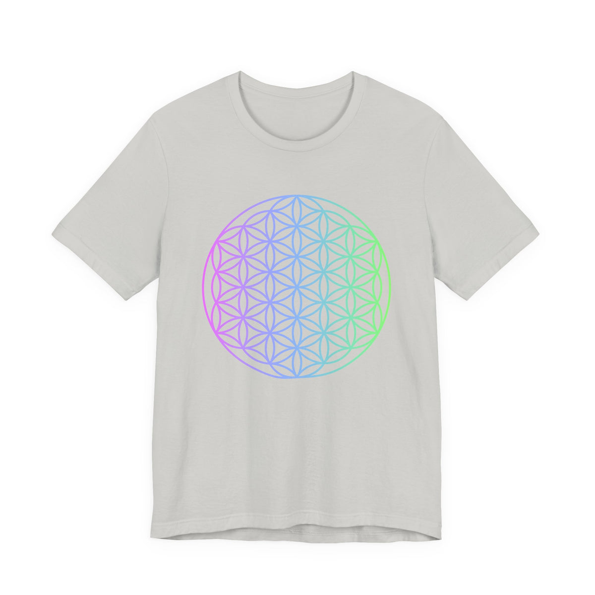Blue and Green Flower of Life T-shirt (NEW)