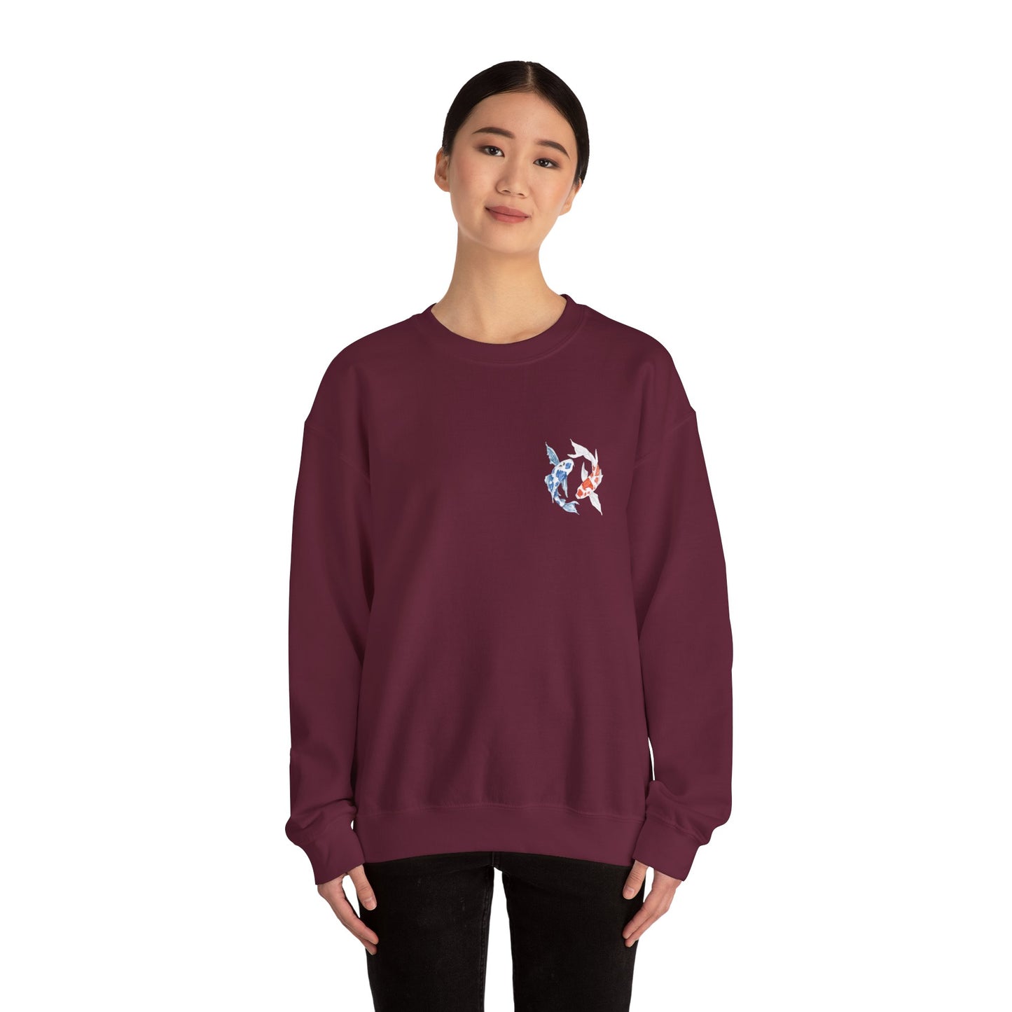 Colorful Yin and Yang Fish Sweatshirt