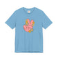 Peace Hand Sign with Flowers T-shirt