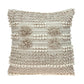 Bohemian Warm Ivory Chunky Throw Pillow