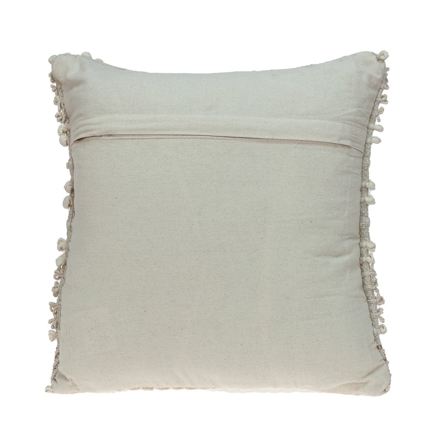 Bohemian Warm Ivory Chunky Throw Pillow