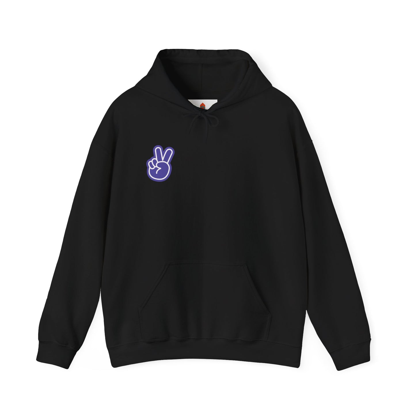 Purple Peace Hand Sign Hoodie