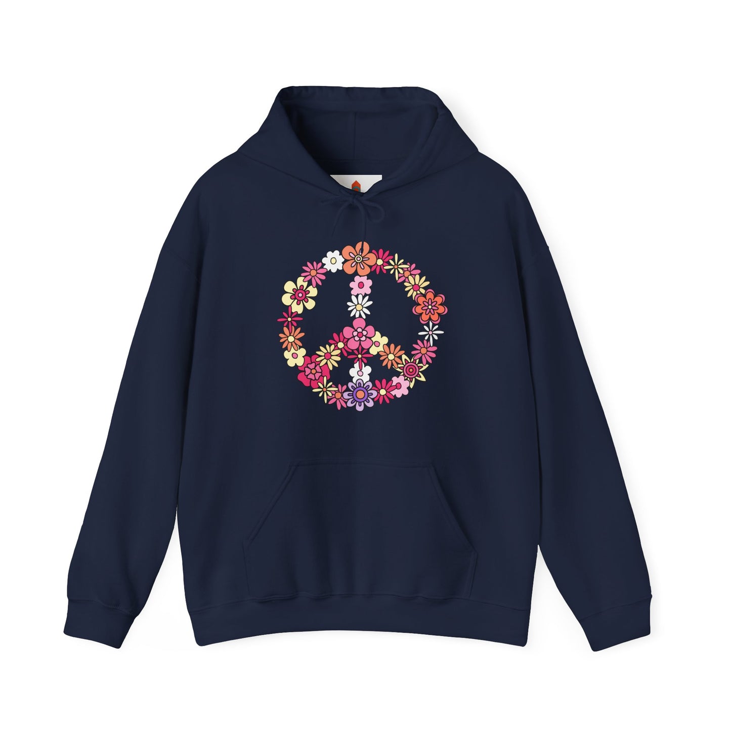 Peace Sign made from Flowers Hoodie