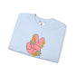 Peace Hand Sign with Flowers Sweatshirt