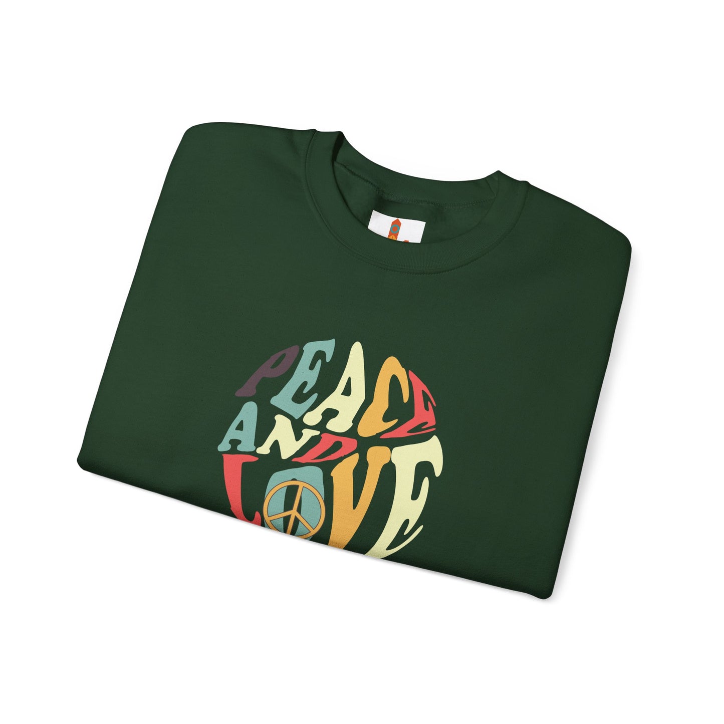 Peace and Love Design Sweatshirt