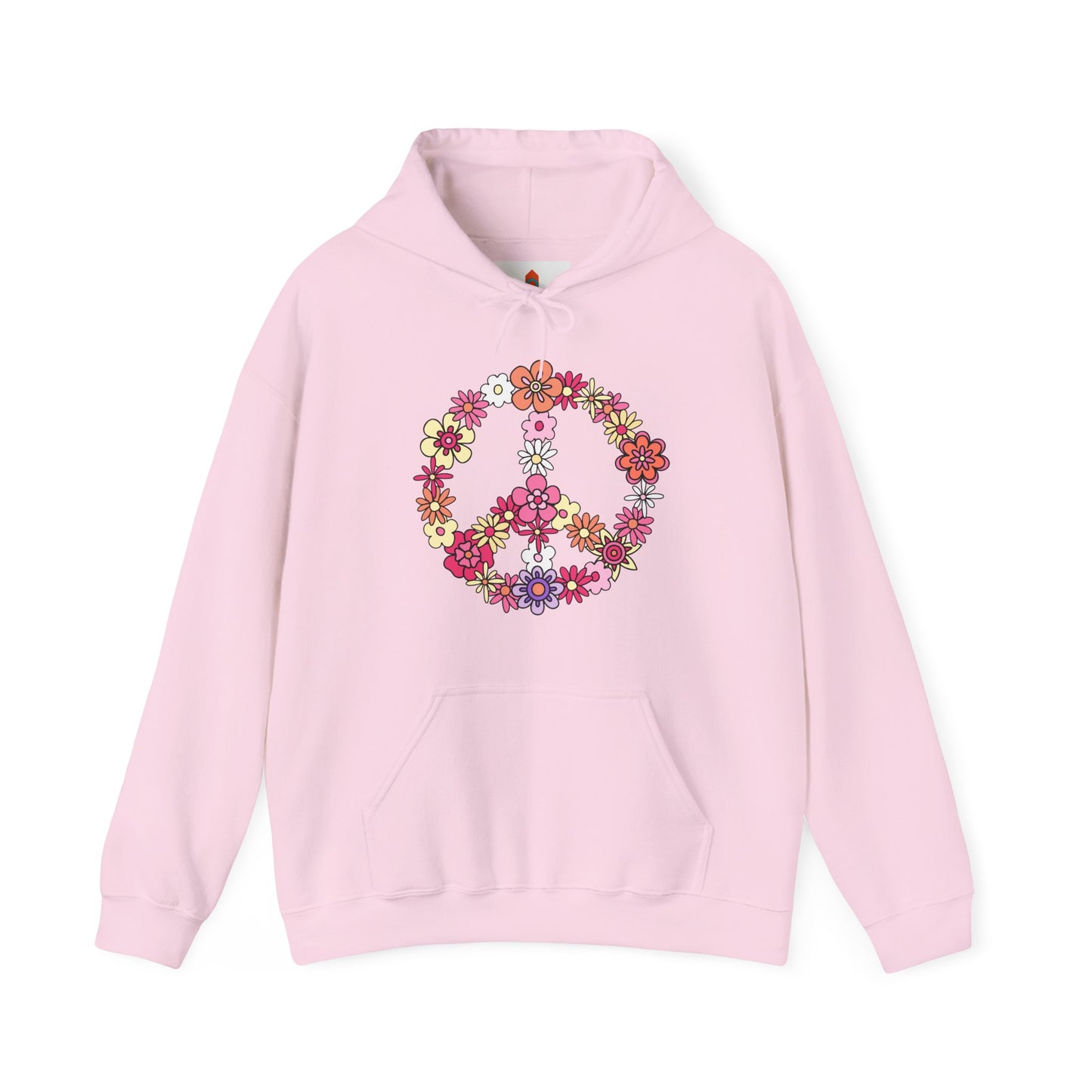 Peace Sign made from Flowers Hoodie