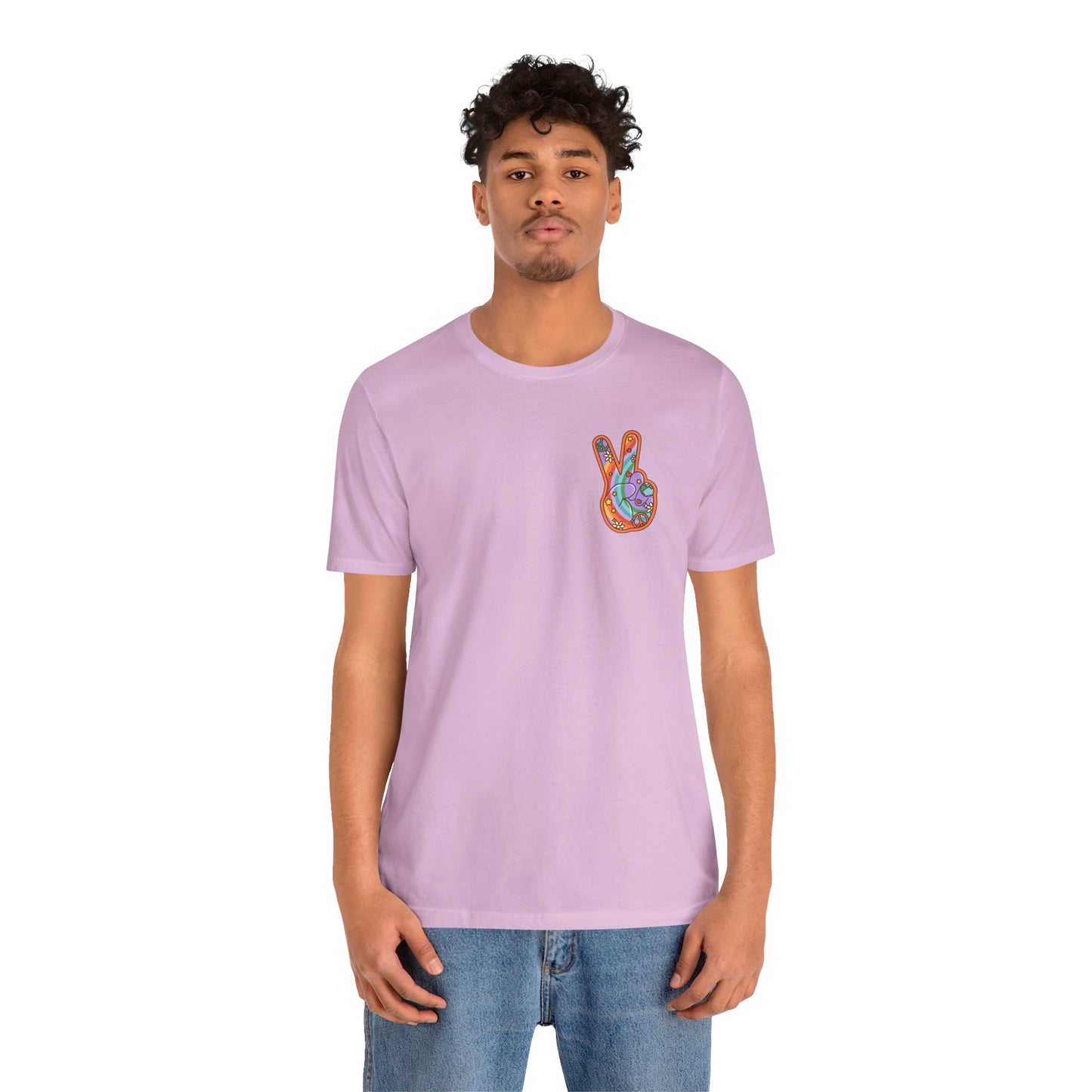 Hippie Peace Hand Sign T-shirt