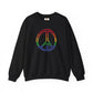Drawing of Rainbow Peace Sign Sweatshirt